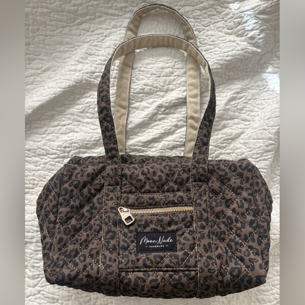 Moon Nude Mini Duffel in Leopard Print